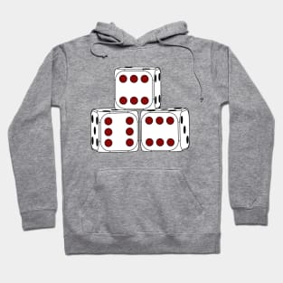 Red Dice 666 Board Game Tabletop Gambling Hoodie